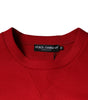 Dolce & Gabbana Maroon DG Logo Cotton Sweatshirt Sweater
