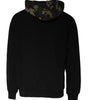 Dolce &amp; Gabbana Black Camouflage Hooded Sweatshirt Sweater
