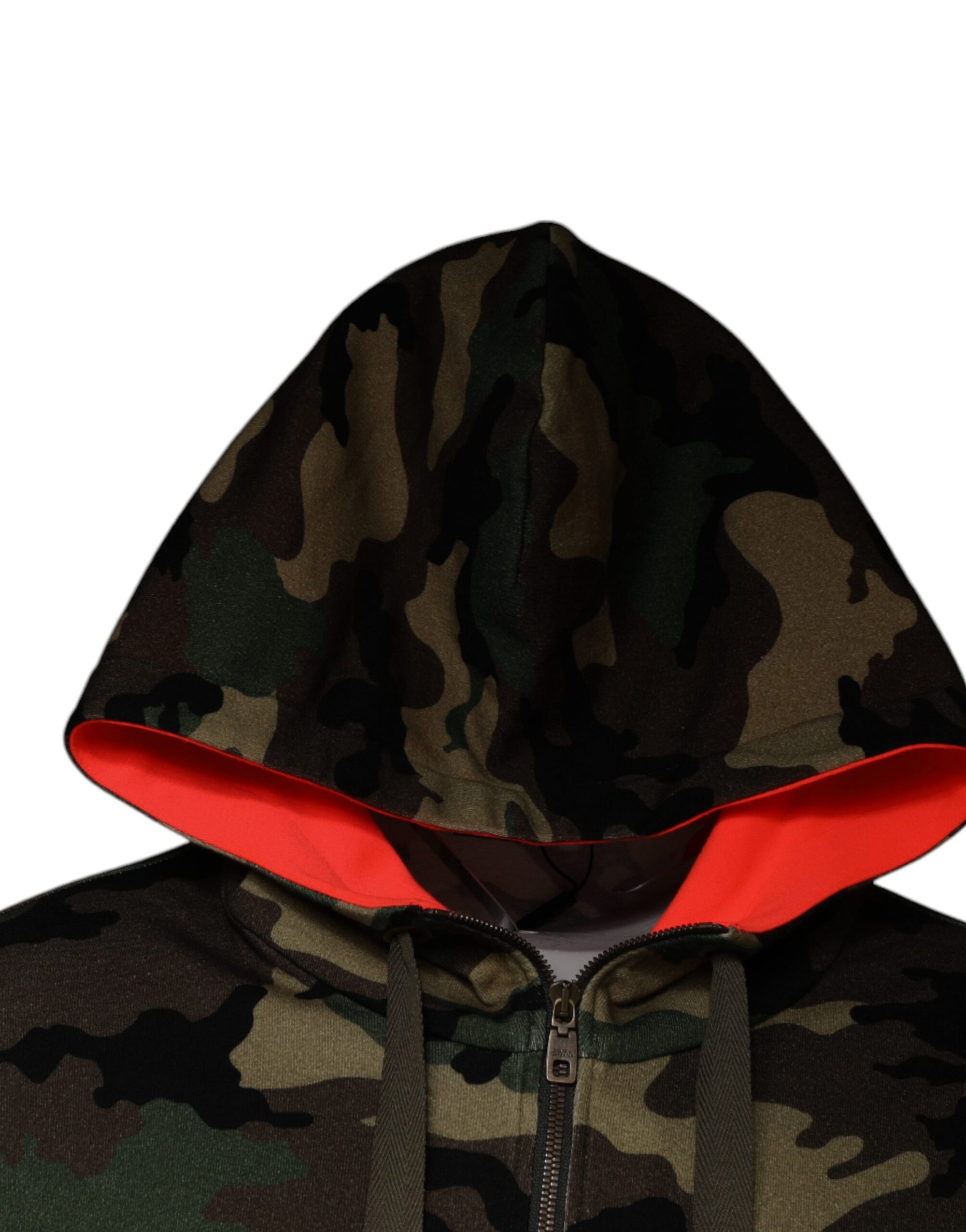 Dolce &amp; Gabbana Multicolor Camouflage Hooded Men Sweatshirt Sweater