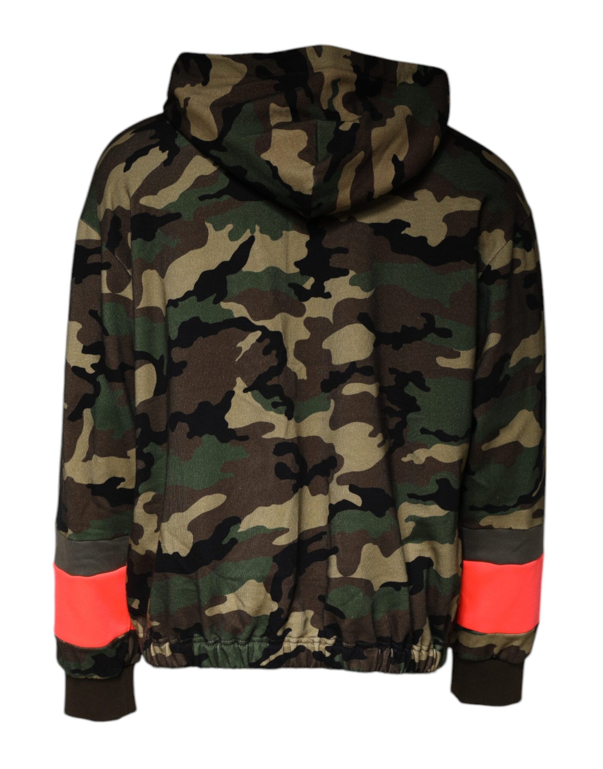 Dolce &amp; Gabbana Multicolor Camouflage Hooded Men Sweatshirt Sweater
