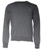 Dolce &amp; Gabbana Dark Gray Wool Crew Neck Pullover Sweater
