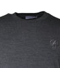 Dolce &amp; Gabbana Dark Gray Wool Crew Neck Pullover Sweater