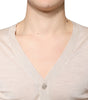 Dolce &amp; Gabbana Beige Cashmere Button Down Cardigan Sweater