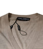 Dolce &amp; Gabbana Beige Cashmere Button Down Cardigan Sweater