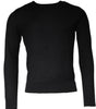 Dolce & Gabbana Black Long Sleeve Crew Neck Pullover Sweater