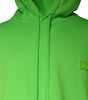Dolce & Gabbana Green Logo Hooded Pullover Men Sweatshirt Sweater