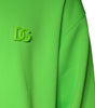 Dolce & Gabbana Green Logo Hooded Pullover Men Sweatshirt Sweater