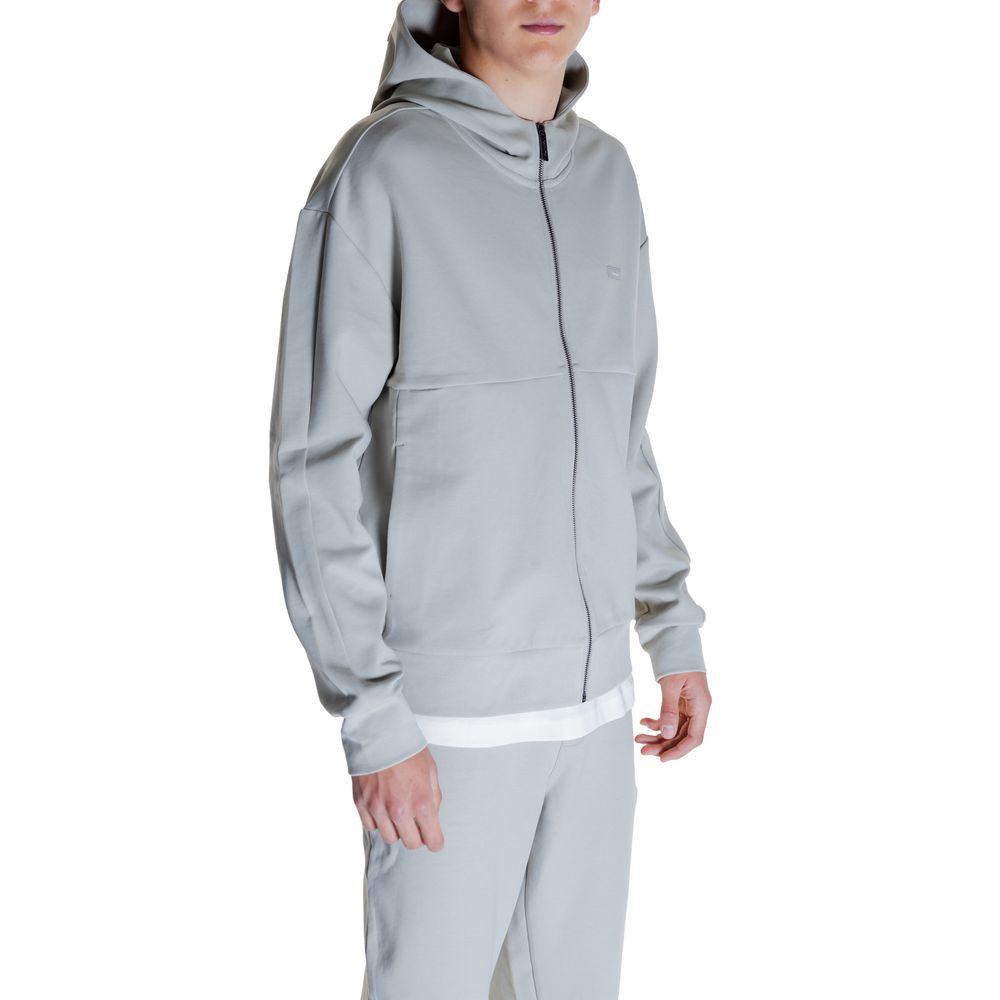 Sweat à capuche en coton gris Calvin Klein