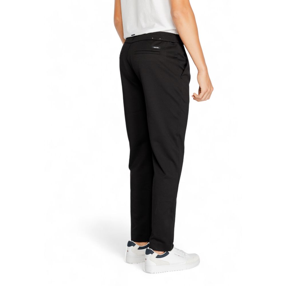 Calvin Klein Black Recycled Polyester Pant