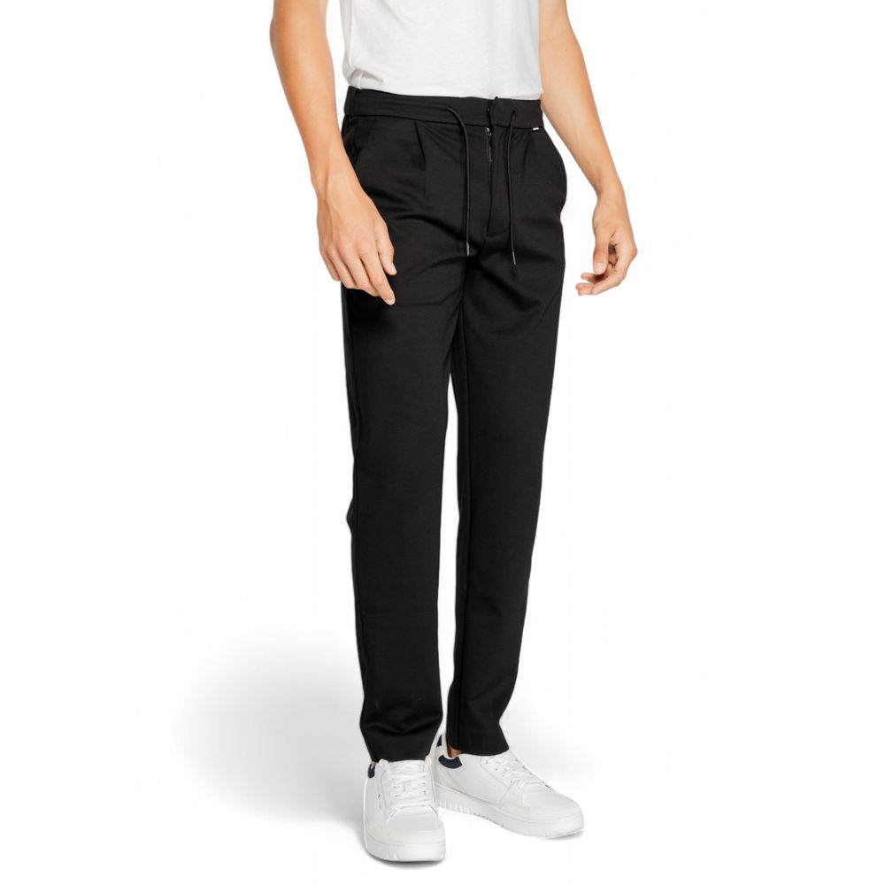 Calvin Klein Black Recycled Polyester Pant