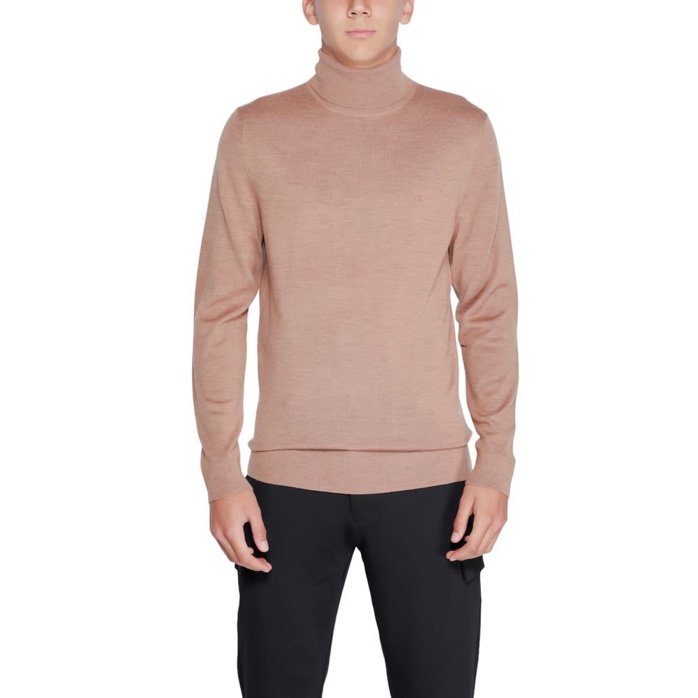 Col roulé en laine beige Calvin Klein