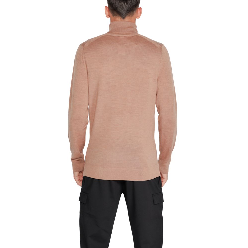 Col roulé en laine beige Calvin Klein