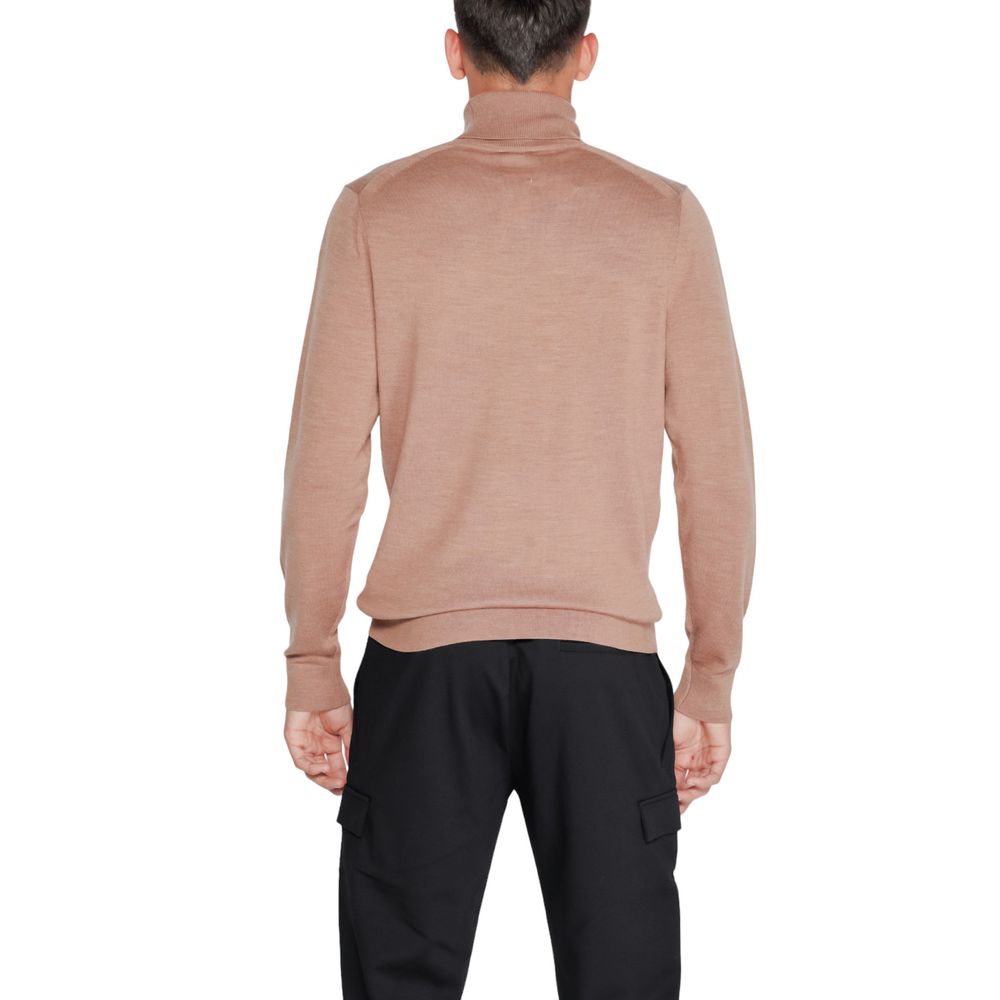 Col roulé en laine beige Calvin Klein