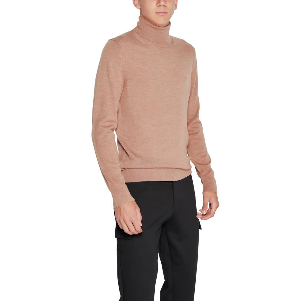Col roulé en laine beige Calvin Klein