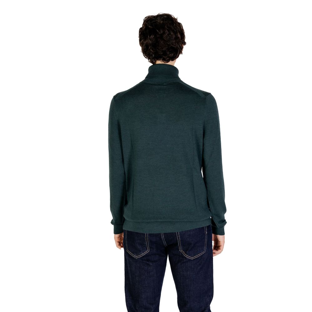 Col roulé en laine verte Calvin Klein