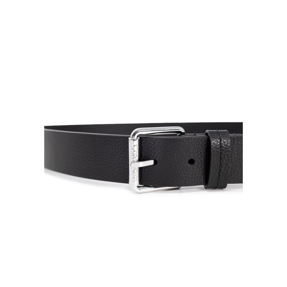 Ceinture en cuir noir Calvin Klein