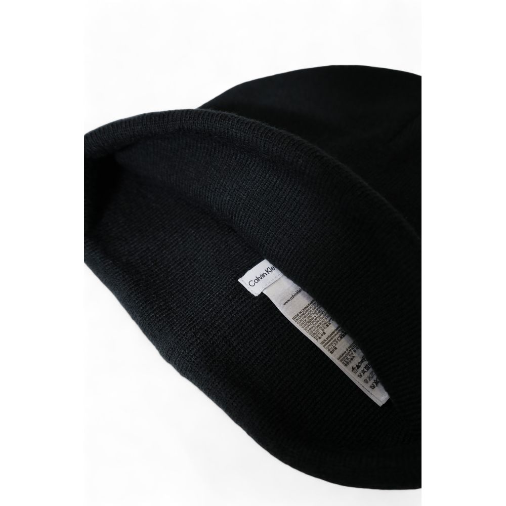 Casquette de baseball noire en polyester recyclé Calvin Klein