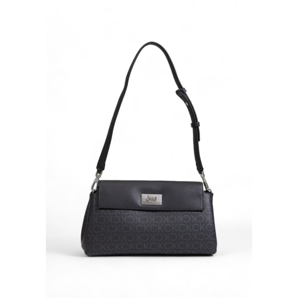 Sac à main Calvin Klein en polyester recyclé noir
