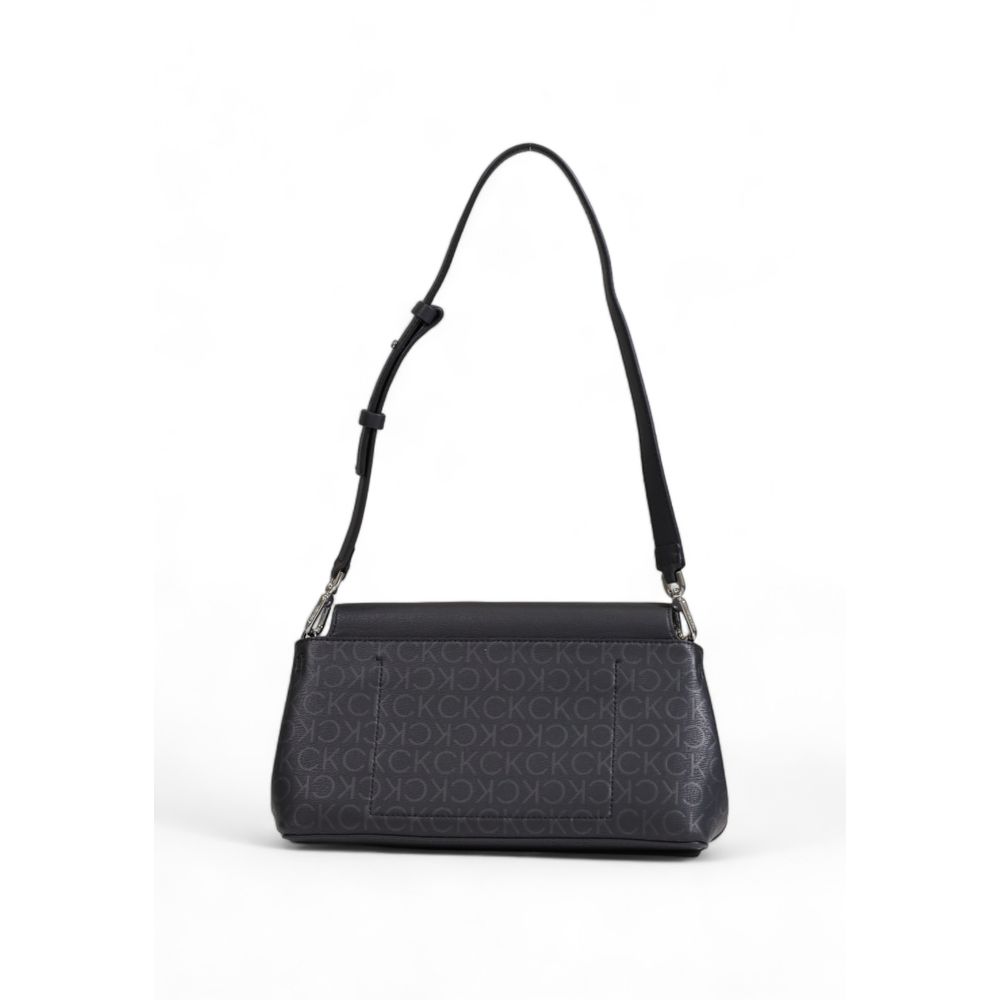 Sac à main Calvin Klein en polyester recyclé noir