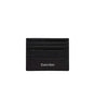 Porte-cartes en cuir noir Calvin Klein