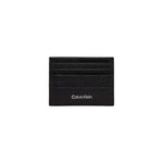 Porte-cartes en cuir noir Calvin Klein