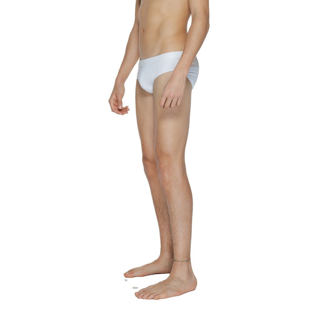 Slip de bain Calvin Klein en polyamide blanc