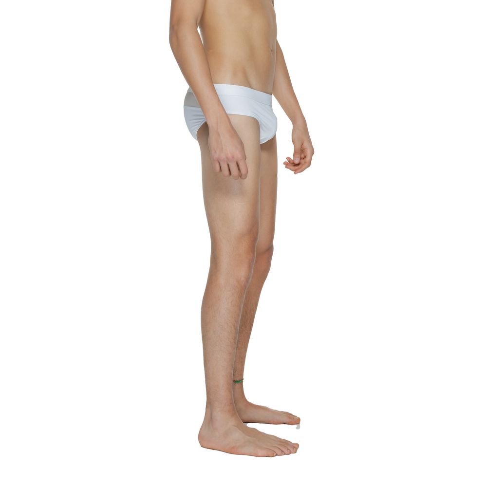 Slip de bain Calvin Klein en polyamide blanc