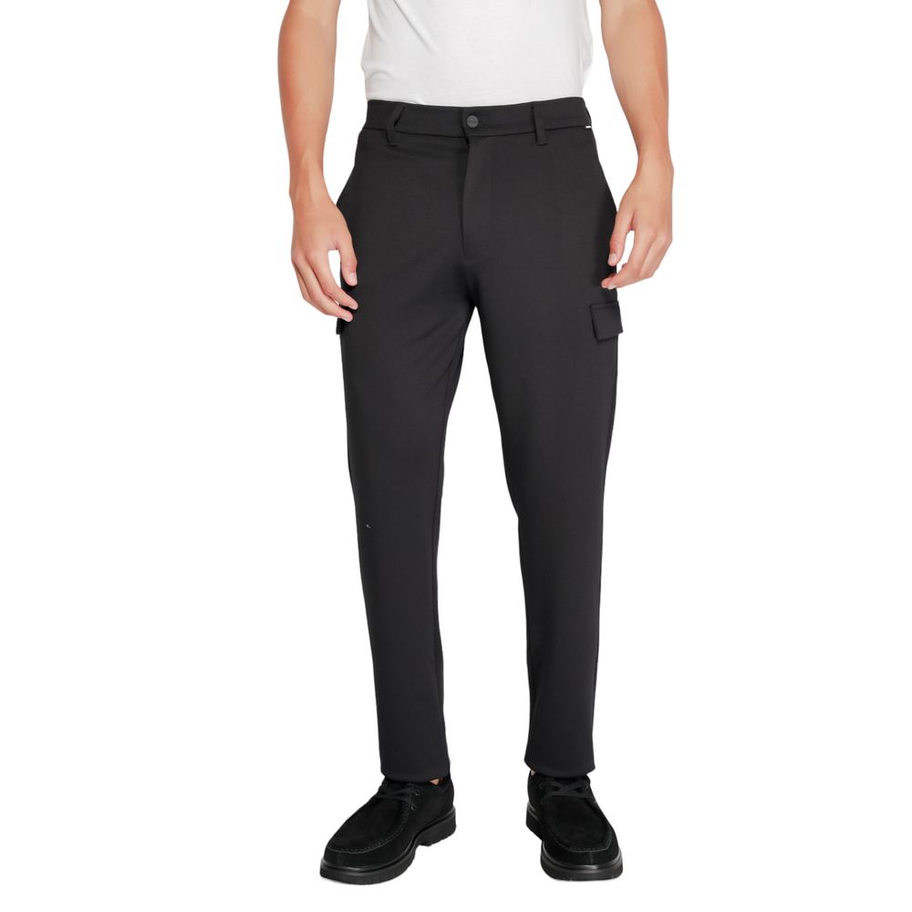 Pantalon de jogging noir en polyester recyclé Calvin Klein
