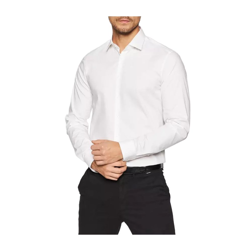 Chemise en coton blanc Calvin Klein