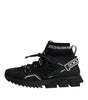 Dolce & Gabbana Black Sorrento Logo Men Sneakers Socks Shoes