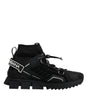 Dolce & Gabbana Black Sorrento Logo Men Sneakers Socks Shoes