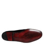 Dolce & Gabbana Black Velvet Leather Lace Up Derby Shoes