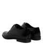 Dolce & Gabbana Black Patent Leather Derby Formal Dress Shoes