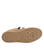 Dolce & Gabbana Brown Jute Fabric Low Top Men Sneakers Shoes