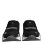 Versace Black Leather Neoprene Chunky Low Top Sneakers Squalo Shoes