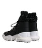 Dolce & Gabbana Black Nylon Galileo High Top Sneakers Shoes