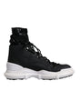 Dolce & Gabbana Black Nylon Galileo High Top Sneakers Shoes