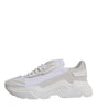 Dolce & Gabbana White Leather Daymaster Low Top Sneakers Shoes