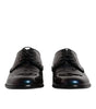 Dolce & Gabbana Peacock Patent Leather Derby Men Dress Shoes