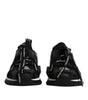 Dolce & Gabbana Black White Logo Sorrento Mens Sneakers Shoes