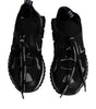 Dolce & Gabbana Black White Logo Sorrento Mens Sneakers Shoes