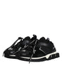 Dolce & Gabbana Black White Logo Sorrento Mens Sneakers Shoes