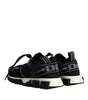 Dolce & Gabbana Black White Logo Sorrento Mens Sneakers Shoes