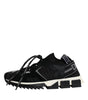 Dolce & Gabbana Black White Logo Sorrento Mens Sneakers Shoes