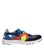 Dolce & Gabbana Multicolor Leather Suede Low Top Sneakers Shoes
