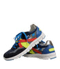 Dolce & Gabbana Multicolor Leather Suede Low Top Sneakers Shoes