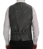 Dolce & Gabbana Black STAFF Cotton Striped Vest