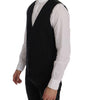 Dolce & Gabbana Black STAFF Cotton Striped Vest