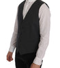 Dolce & Gabbana Gray STAFF Cotton Striped Vest
