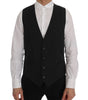 Dolce & Gabbana Gray STAFF Cotton Striped Vest